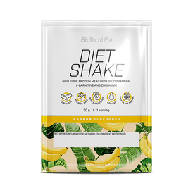 BioTechUSA Diet Shake ballaststoffreiches Eiweißgetränkepulver mit niedrigem Fettgehalt, mit Super-Lebensmitteln, frei von Palmöl.