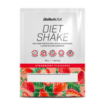 BioTechUSA Diet Shake ballaststoffreiches Eiweißgetränkepulver mit niedrigem Fettgehalt, mit Super-Lebensmitteln, frei von Palmöl.