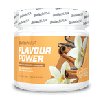 BioTechUSA Flavour Power ist ein in 5 verschiedenen Geschmacksrichtungen erhältliches Aromapulver, ohne Palmöl, Gluten.
