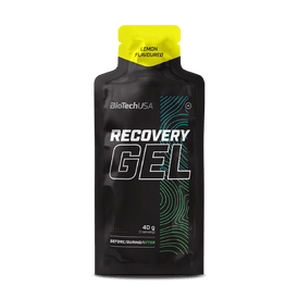 Komplexes Nahrungsergänzungsmittel-Gel mit Kohlenhydrat und Protein, mit BCAA, L-Glutamin, L-Lysin, Glucosamin, Vitamin B6 und organischem Magnesium. 
