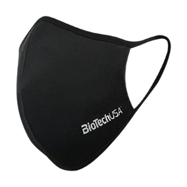 Waschbare, 2-lagige Maske, BioTechUSA Logo schwarz