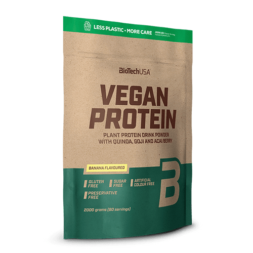 Wenn du auf der Suche nach einem veganen Proteinpulver mit aufregenden Geschmacksrichtungen bist, bist du bei BioTechUSA Vegan Protein genau an der richtigen Stelle! Unser veganes Eiweißpulver besteht aus einem pflanzlichen Proteinkomplex gepaart mit den besten Inhaltsstoffen aus der Goji- und Acai-Beere.